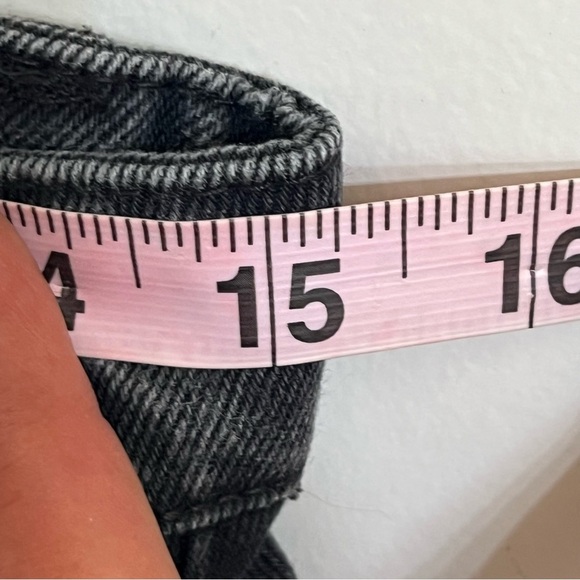 Pac Sun Women’s Black Denim Overall Mini Dress Size Small - Picture 7 of 15